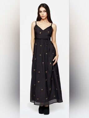 Disturbia Insectarium Embroidered Organza Cami Gown, VGUC, Size 8